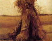 文森特 威廉 梵高 : 田野上的麦垛